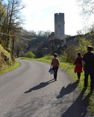 Randonneurs sur la boucle Gavaudun/Laurenque/Gavaudun