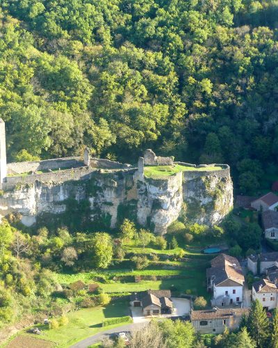 Vue aérienne de Gavaudun
