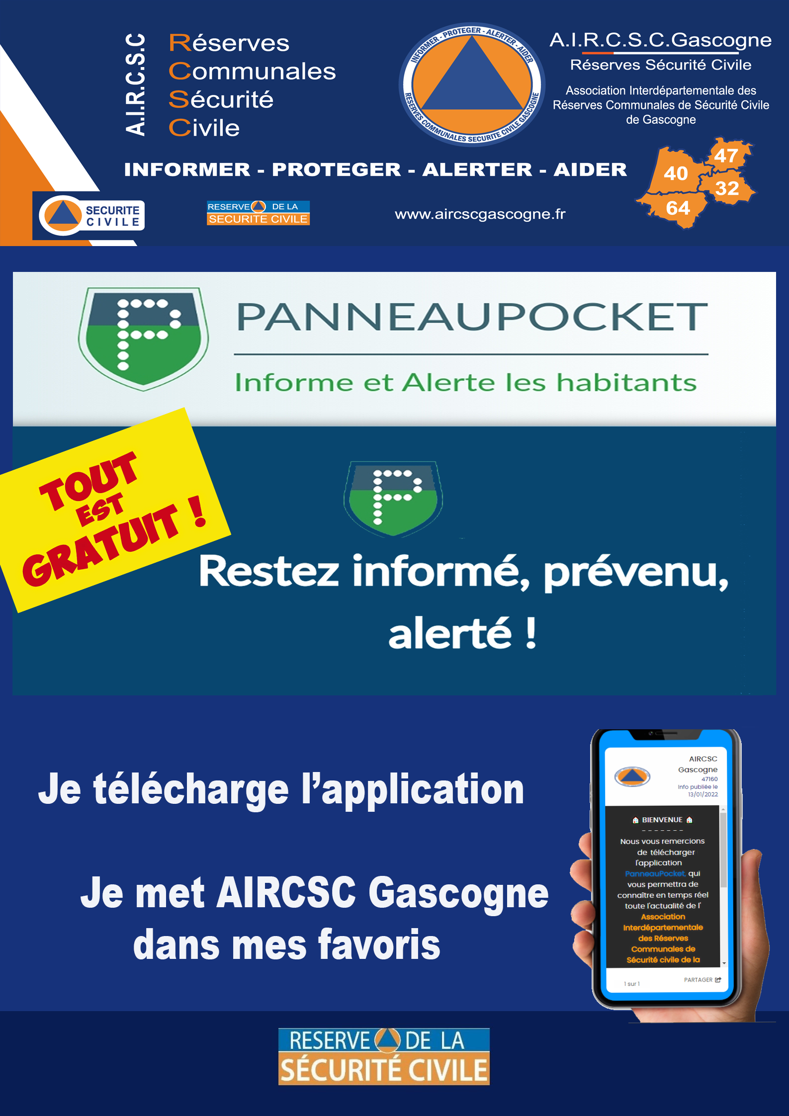 Invitation Panneau Pocket
