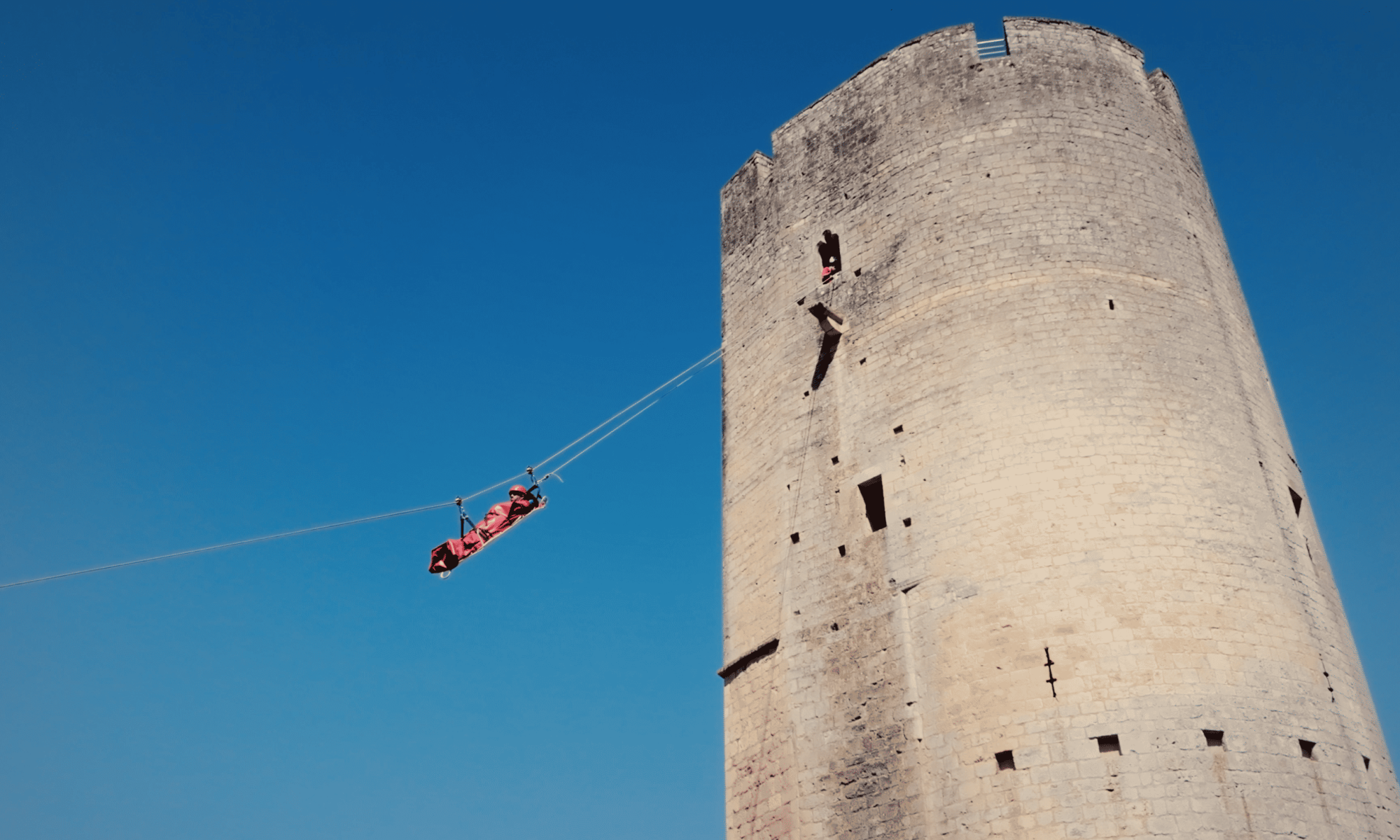 Entraînement du SMP 47 au château de Gavaudun