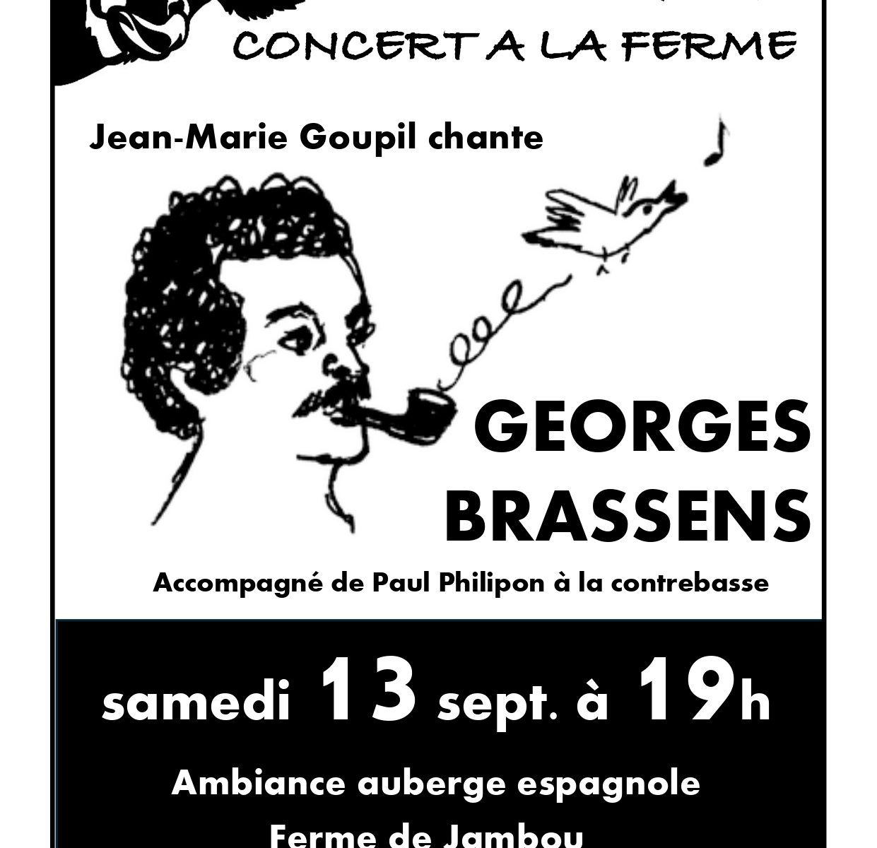 Concert hommage à Georges Brassens à Gavaudun